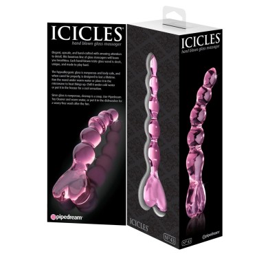 Icicles - Kulkowe Szklane Dildo Z Serduszkiem